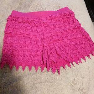 Crochet shorts